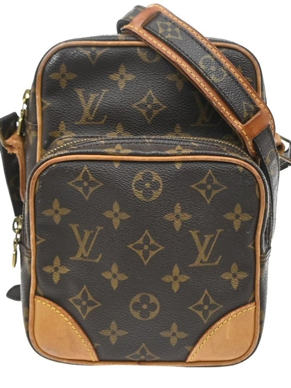 LOUIS VUITTON Amazon Crossbody Shoulder Bag Monogram Leather BN M45236 32SA245
